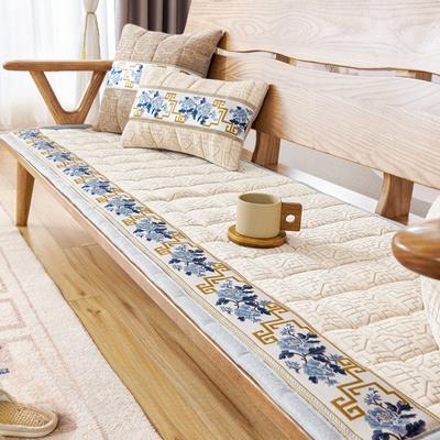 Chenille Sofa Cushion Autumn and Winter Solid Wood Cushion Non-slip Cover High-grade Mahogany Sofa Cover