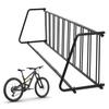 Grid Bike Stand Dual Sided Fits 12-29in Tires Outdoor Bicycle Parking Rack for 10 Holders for Garage Retail School Backyard Shop