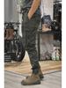 Men's Straight-Leg Tactical Work Pants - Spring/Autumn Casual Outdoor Cuffed Trousers