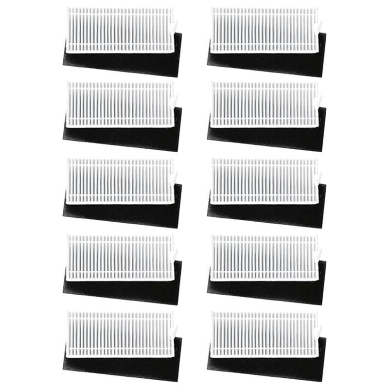 ABRG 10PCS Hepa Filter for Tikom G8000 /G8000 Pro for Honiture G20 for Laresar Evol 3 Robot Vacuum Replacement Parts Filters