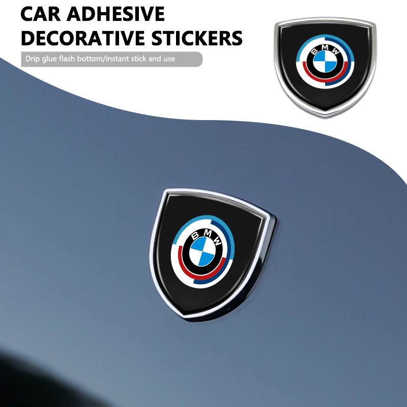 KMLA1 Shield Car Fender Logo Rear Trunk Sticker Decor Accessories For BMW X1 X2 X3 X4 X5 X6 F49 F39 F25 G01 F16 G06 G07 F25 F30