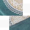 Table Cloth Art Simple Rectangular Fresh Solid Color Patchwork Hollow-out Lace Tea Table Round Table Cloth