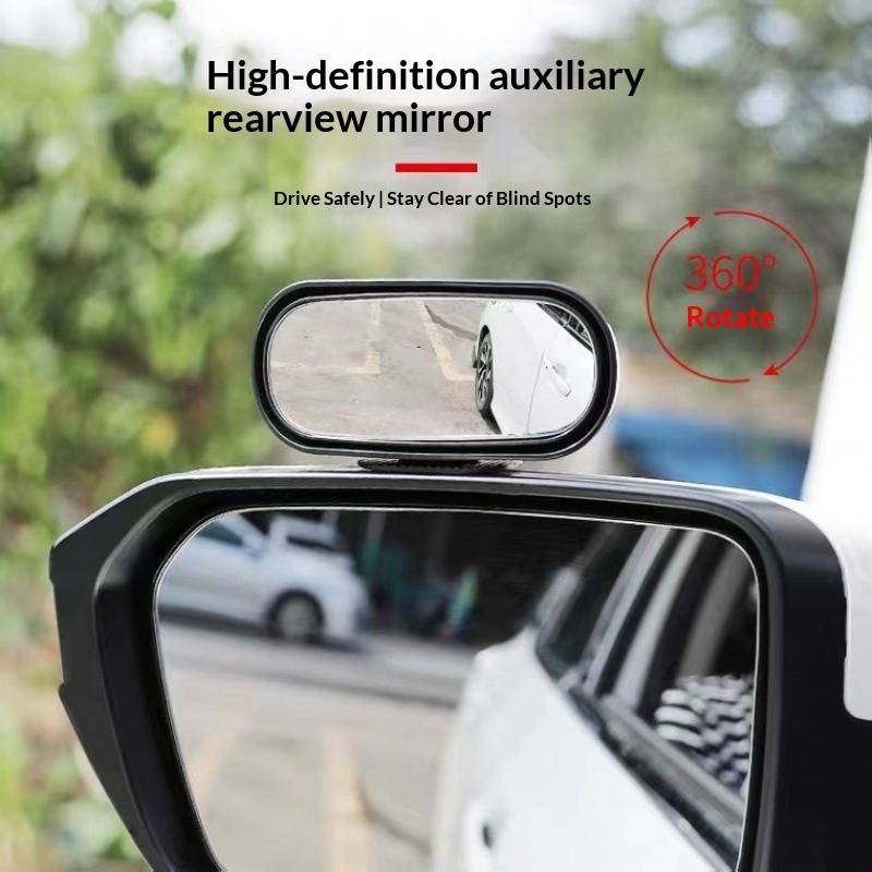 360 Degree Rear Side View Mirror Universal Wide Angle Convex Spot for Car Truck SUV  Spot Solution