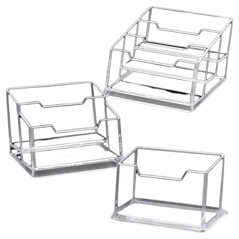 Transparent Acrylic Business Card Holder - Single Compartment Display Box for Office Cards
