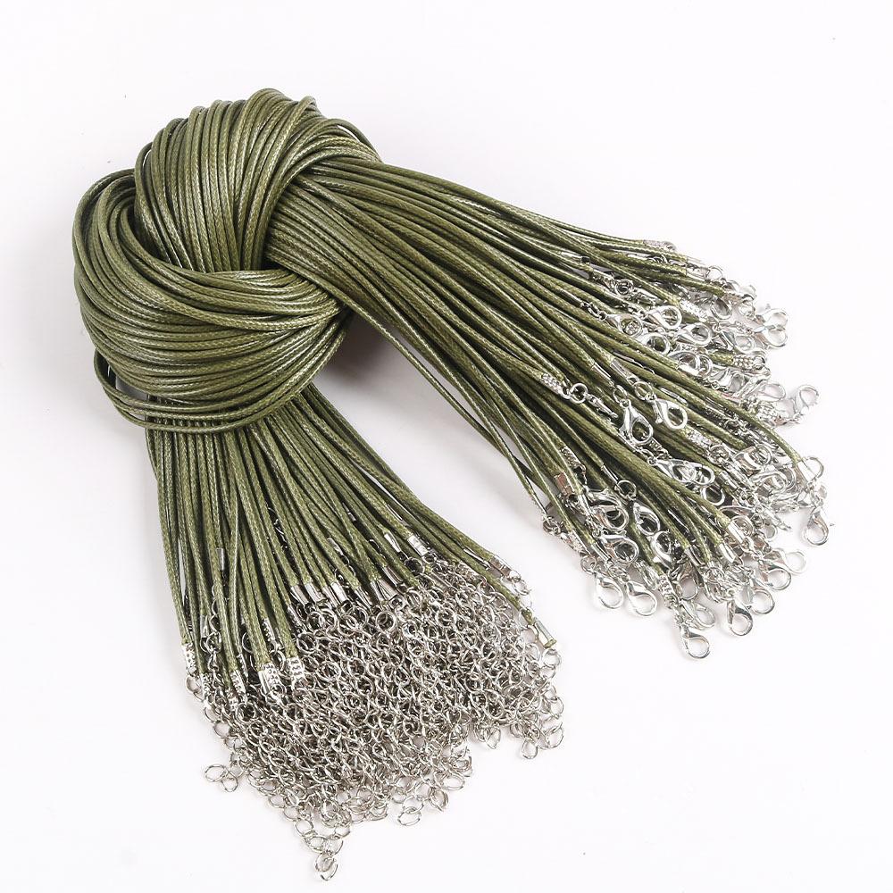 50Cm Wax Thread Necklace Rope Colored Wax Thread Rope Neck Chain Pendant Pendant Rope Braided Rope Pendant Rope