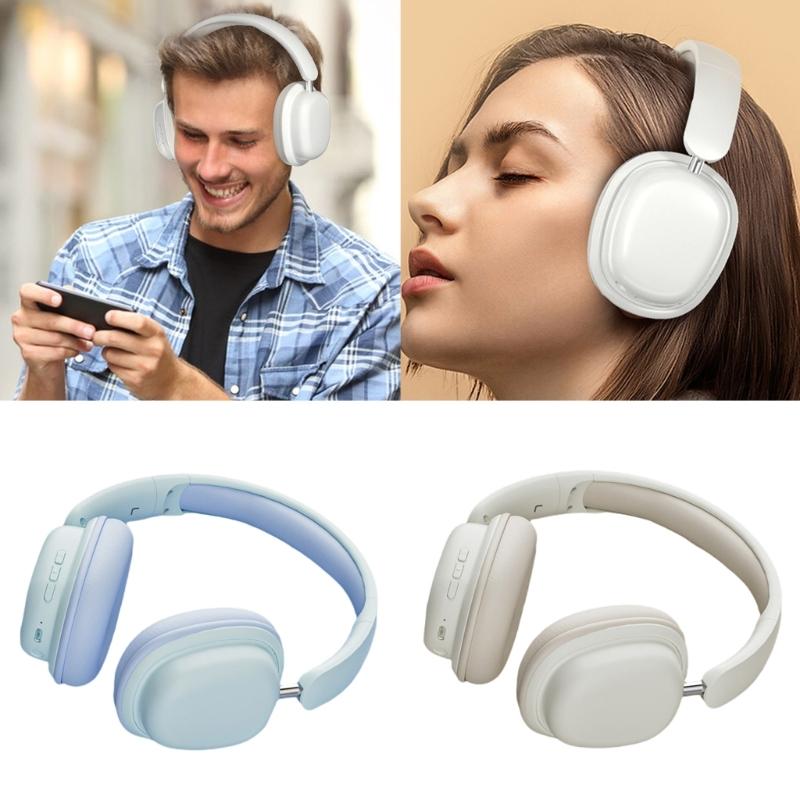 Bluetooth-compatible 5.3 Gamings Headsets Gamers Wireless Headphones With Noise Cancelling Microphones Earphone