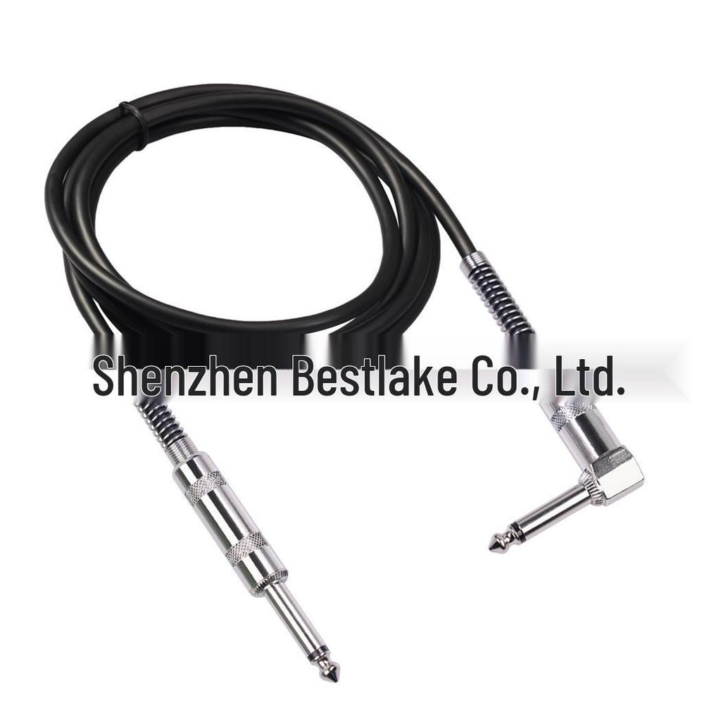 Available: 90-Degree Elbow Double-Shielded Noise-Reducing 6.35mm Guitar Audio Cable, 3m.