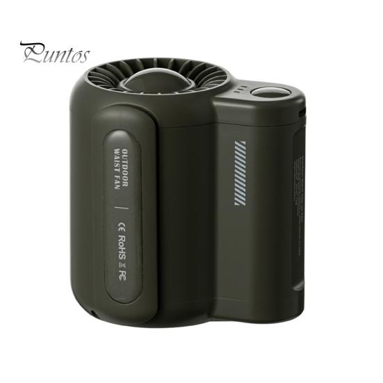 

Портативный вентилятор с зажимом на талии 4500 мАч Перезаряжаемый сильный воздушный поток Носимый вентилятор без рук Мини персональный вентилятор с зажимом для кемпинга Рыбалка Велосипед Путешествие Пляж зелёный