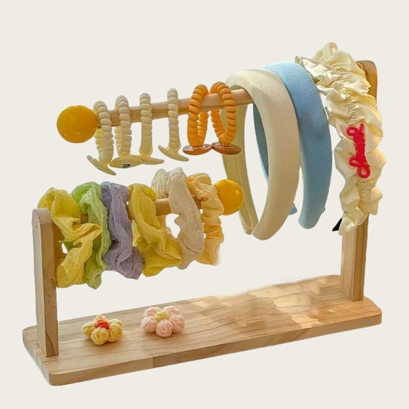 Elegant Wood Jewelry Holder Wood Bead Bracelet Holder Jewelry Storage Rack Wood Necklace Stand Suitable for Any Occasion