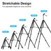 Topworld Mini Lightweight Retractable Aluminum Alloy Tripod Phone Clip Camera Stand Waterproof Shockproof Portable Travel 3kg