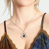 Cross-border Retro Dark Spider Necklace Gothic Style Diamond Inlaid Alloy Pendant Halloween Necklace Wholesale