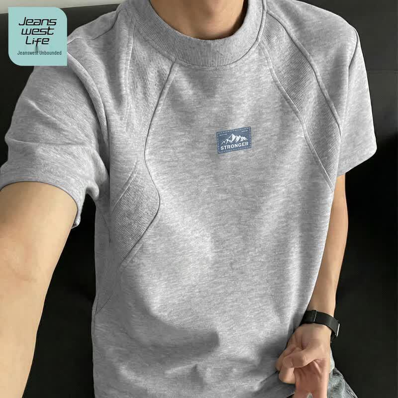 Jeanswest Life Men s Casual Patchwork T-Shirt XL