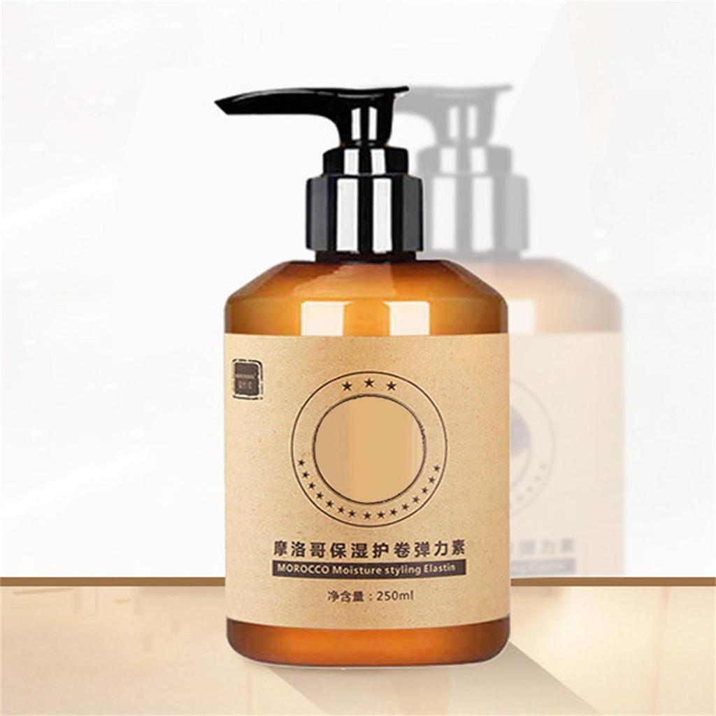 Styling a lunga durata Marocchino Volume Idratante Elasticità Pasta per styling idratante marocchina Elastina per capelli ricci rimbalzanti secchi e danneggiati 250ML