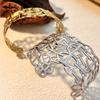 Y&S Fashionable Stainless Steel Bracelet Non-fading Wide Bracelet Elegant and Upscale for Women Suitable for Parties and Gifts