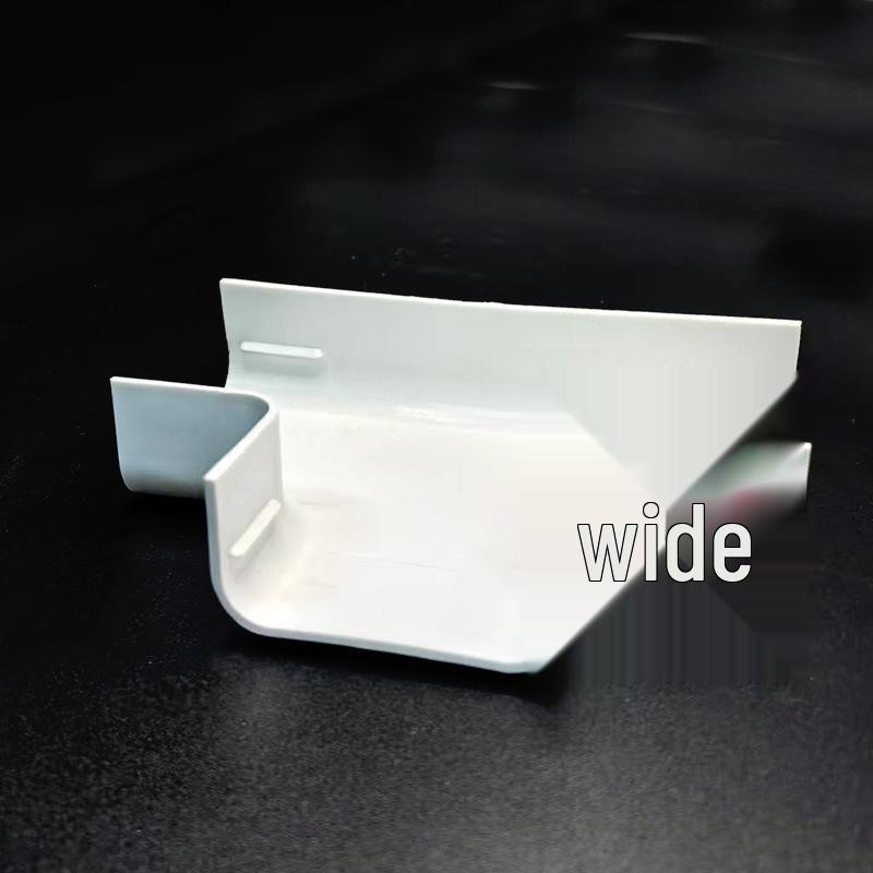 PVC Kanál pro radiátorové potrubí: Nástěnný vodorovný koleno pro ochranu potrubí horké vody