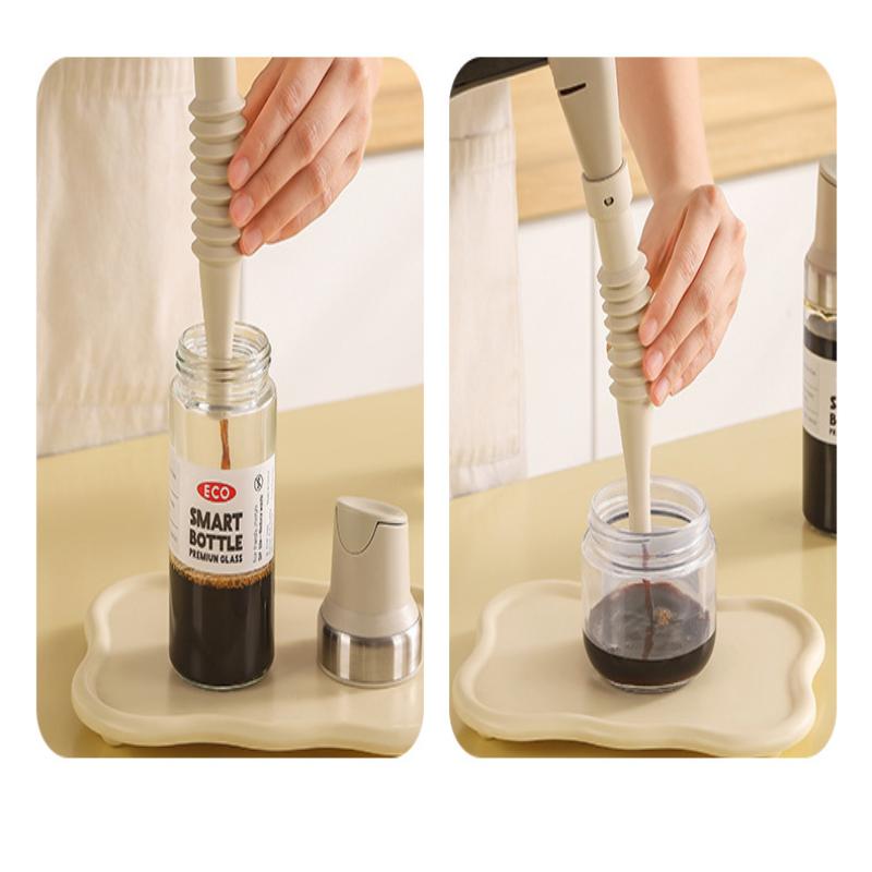 Retractable Oil Pour Spout Durable Flexible Snap On Leak Proof for Household Kitchen Oil Transfer Daily Use