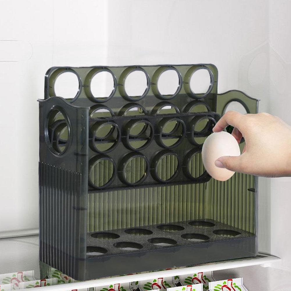 30 Grids Chicken Egg Storage Container Egg Storage Box Large Capacity Egg Tray Organizer Home Egg Container for Refrigerator