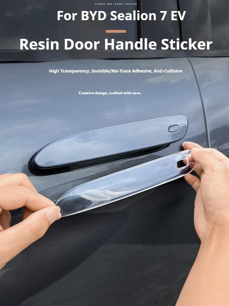 For BYD Sealion 7 EV Car Door Handle Anti Scratch Sticker Anti Scratch Strip for Rearview Mirror Transparent Protective Film