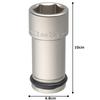 TONE Impact Long 32mm Hex Size HP6NV-32L Socket, 19.0mm (3/4") Drive,