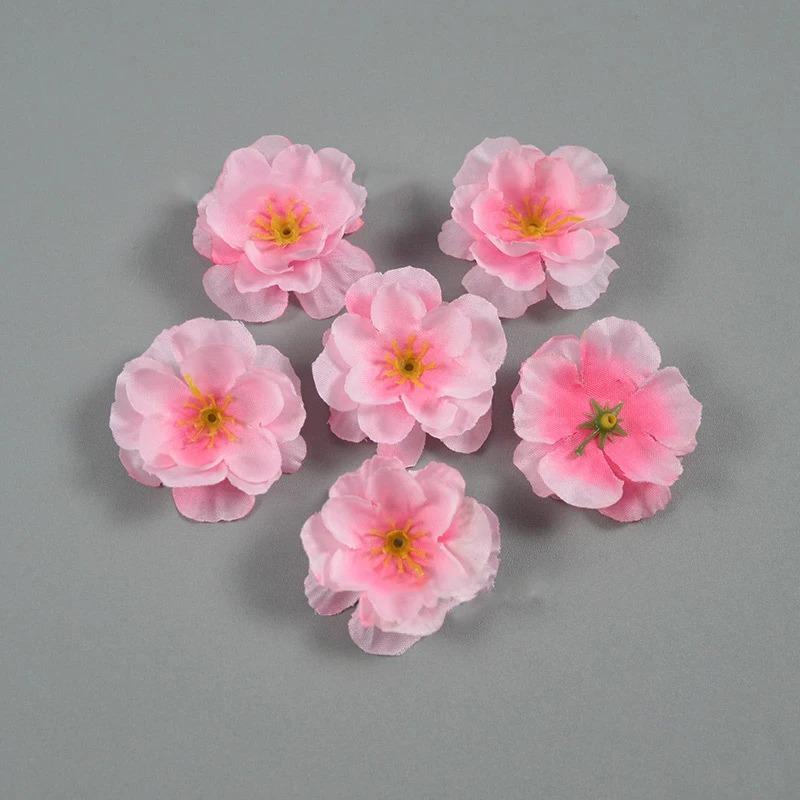 20/50Pcs Artificial Flowers Heads 5CM Fake Flower for Home Room Dceor Wedding Marriage Decoration DIY Carft Gift Accessories