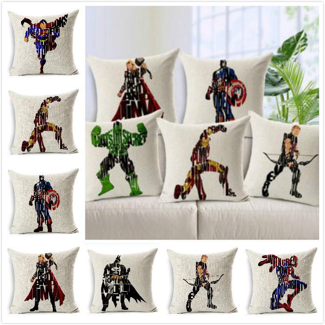 The Avengers Hawkeye Linen Cushion Cover For Home Bedroom Couch Decor