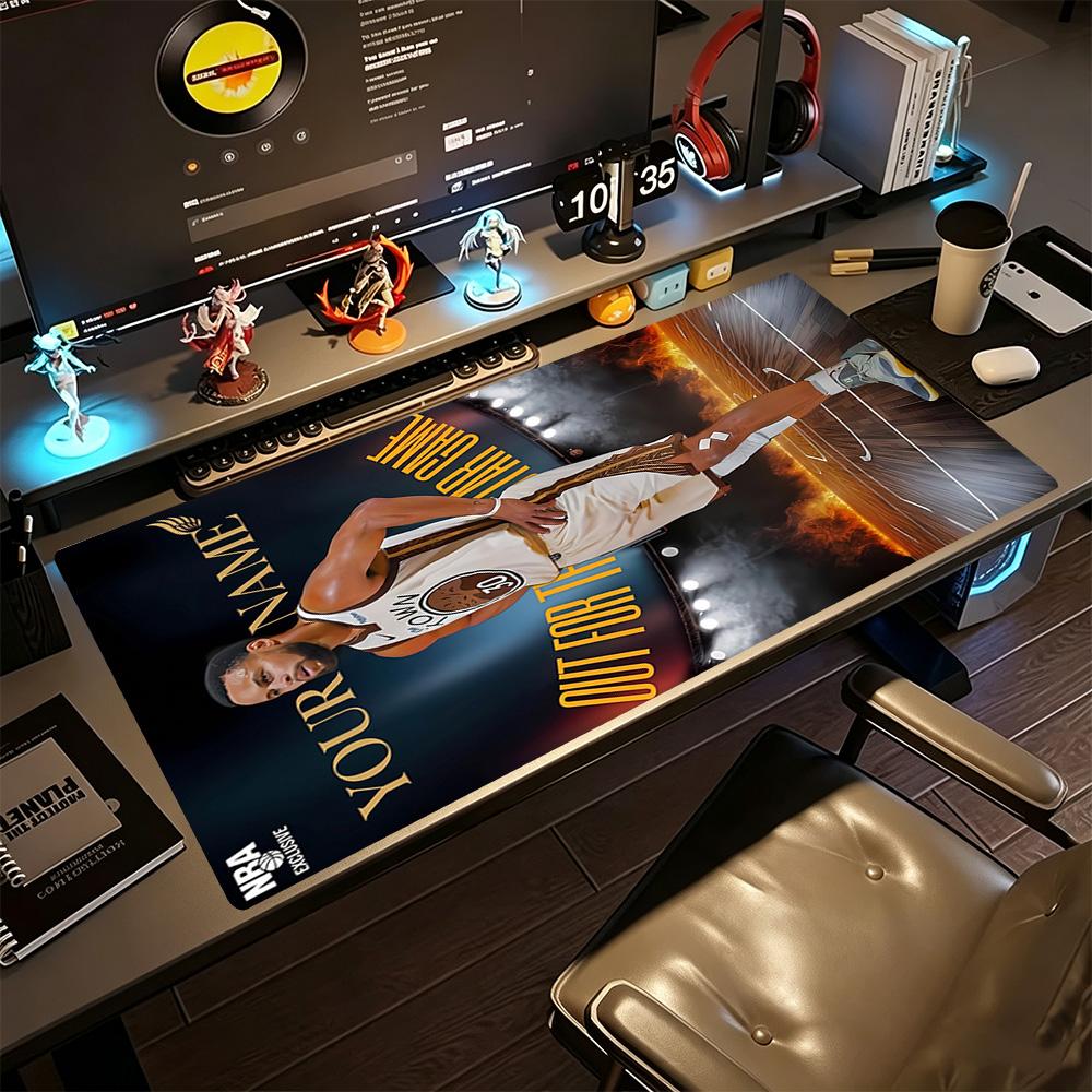 Golden State Inspiration Curry Personalized Text Mouse Pad Office Mouse Mats HD Print Desk Pad Non-Slip Rubber Bottom Office Desk Accessory