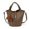 Vintage Maillard Small Bag 2025 New Casual Versatile Women's Messenger Bag Exquisite Hand-held Mother Bucket Bag