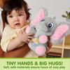 Kids Musical Elephant Plush Baby Toy Stuffed Animal Music Light Infant Babies Christmas Birthday Gifts JOYFY with for Cuddly Fluffy Huggable Kawaii