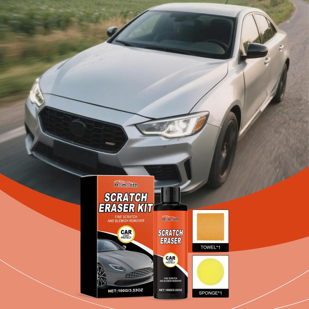 Homonth Car Scratch Maintenance Kit - Car Paint Scratch Care and Refinishing Polishing Kit 100g