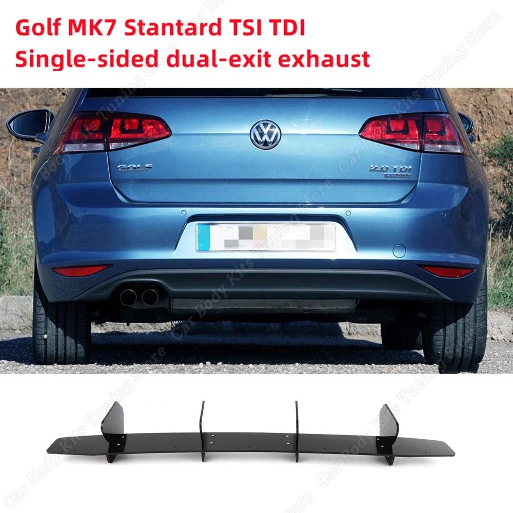 For Volkswagen Golf 7 7.5 MK7 MK7.5 Standard TSI TDI 2012-2019 High Quality Rear Bumper Diffuser Rear Side Splitters Spoiler Lip