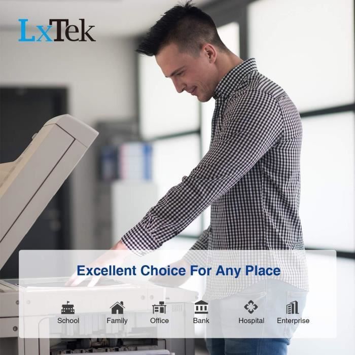 LxTek 4 Compatible Toner pour TN247 TN-247 TN243 TN-243 (avec Puce) pour Brother HL-L3210CW HL-L3230CDW HL-L3270CDW MFC-L3710CW