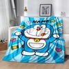 Doraemon's Colorful Friends Blanket Soft Warm Cozy Perfect for Sofa Chair Bedding for All Occasions Digital Print