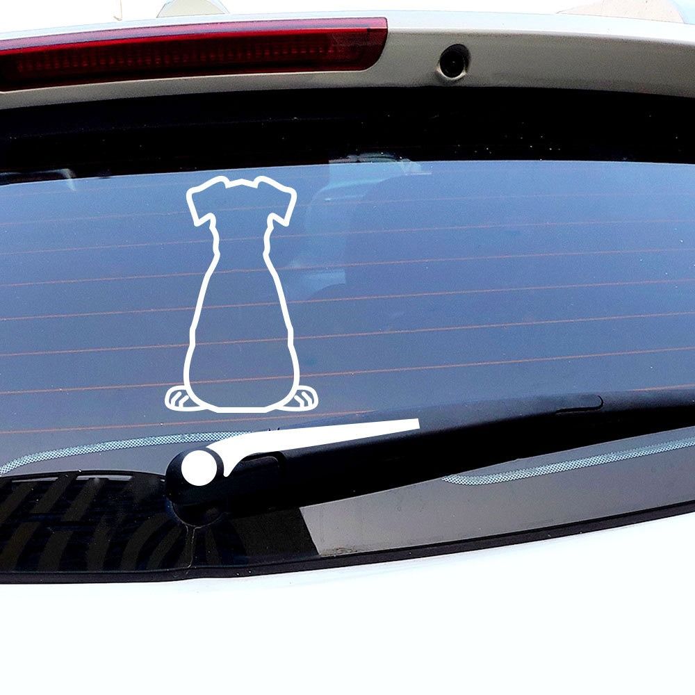 Hund Reflektierend Wasserdicht Autoaufkleber Außen Zubehör Heckaufkleber Autoaufkleber Wischeraufkleber