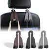 2026 New Car Headrest Hooks, 3 Hooks Fur Leather Auto Seat Back Hanger, Practical Organizer for Handbag, Purse, Coat, Bags - Universal Fit for Most