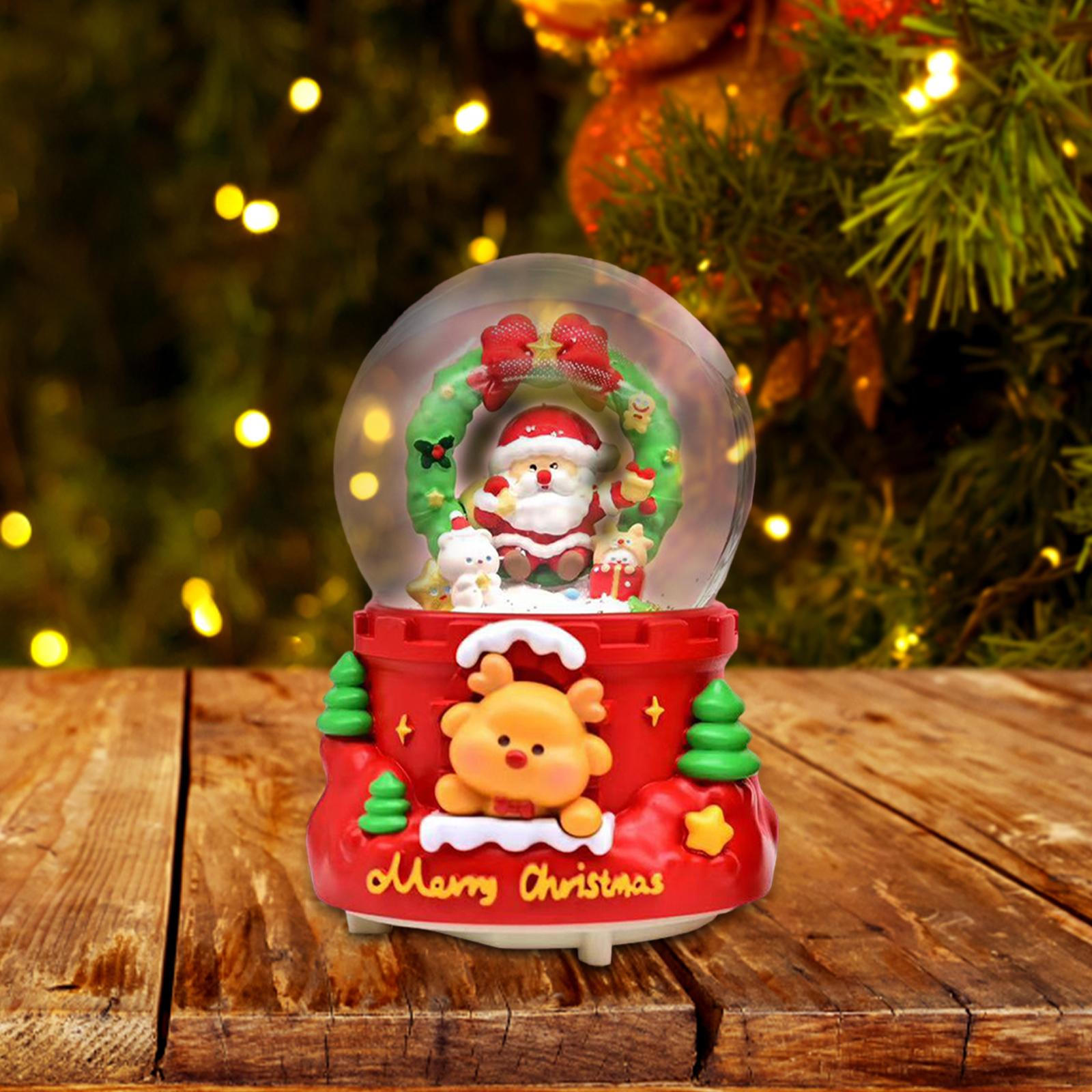 

Рождественский снежный шар музыкальная шкатулка огни светодиодные музыкальные день рождения освещенные для Style C