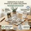 4Pcs Cloud Shaped Photo Holder Desktop Picture Frame Stand Multifunctional Display Rack For Postcards Business Cards Notes