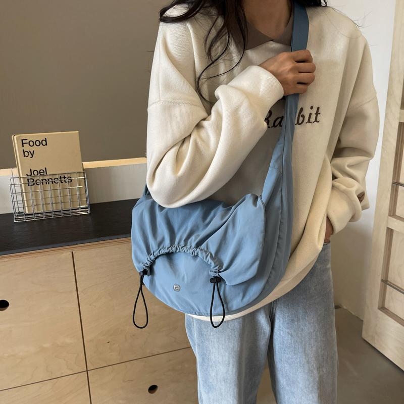 Hobo Bag für Damen, einfarbig, Umhängetasche, Schultertasche, Unterarmtasche