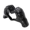 Heart Hands Sculpture Black Color Resin Modern Love Heart Hands Statue for Living Room Bedroom Office Black Small Size