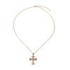 European and American Jewelry, Simple Ins Cross Pendant Necklace, Personalized Niche Design Sense, Diamond-encrusted Collarbone Chain for Women