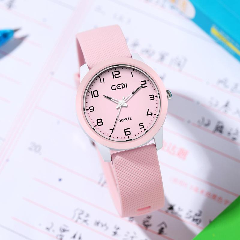 Candy Color Silicone Watch For Middle School Students, Simple Waterproof Guangzhou Watch, Sweat-Proof And Breathable Watch