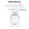 LangYeao Tuya WiFi US AU 1/2/3/4 Gang Smart Touch Wall Light Switch Work with Alexa and Google Home with Neutral Wire