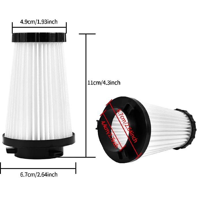 4Pcs Replacement HEPA Vacuum Filter Compatible with Dirt Devil F2 Part #3SFA11500X