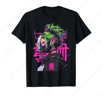 Anime Unisexga Cyberpunk Aesthetic Techwear Harajuku TShirt Sport Leisure Tee Funny Graphic Clothing Gifts Short Sleeve Leisure