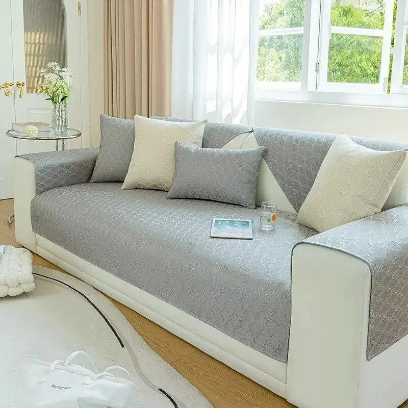 

Новая высокоточная жаккардовая простая и стильная атмосферная однотонная противоскользящая подушка для дивана в скандинавском стиле 70x70cm