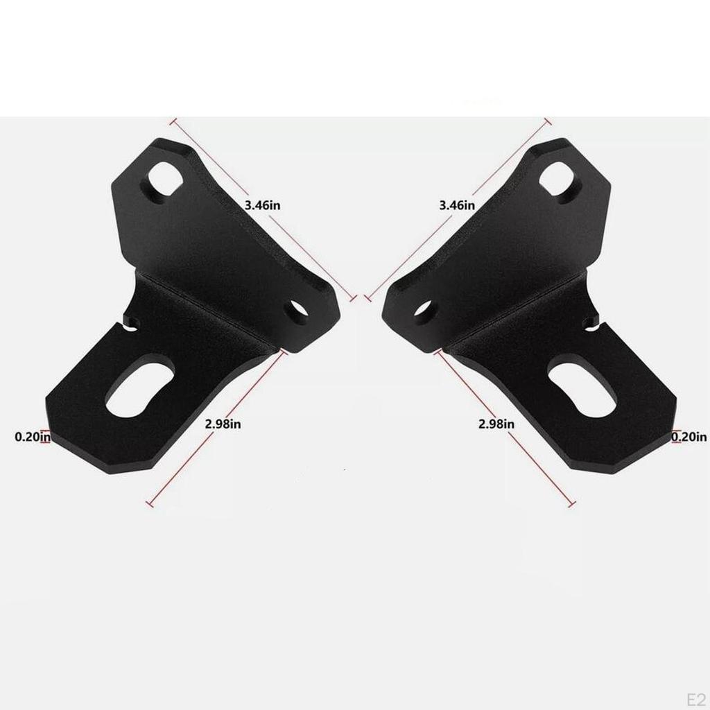2Pcs Whips Mounting Bracket Flag Antenna Metal Easy Installation Compatible