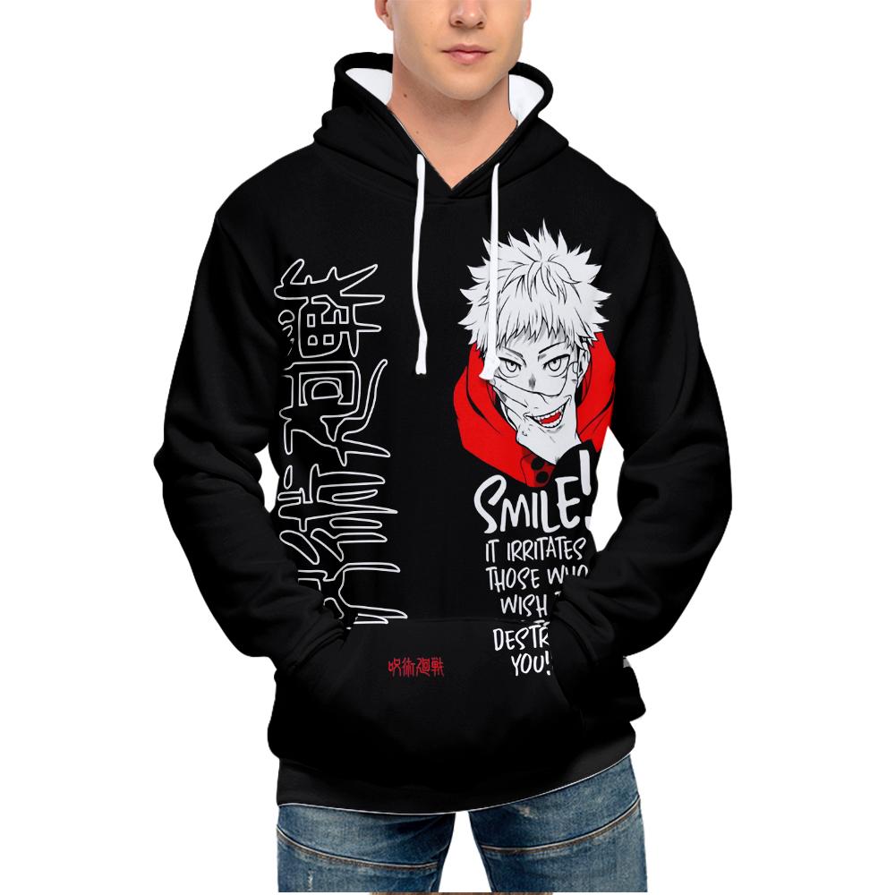 Men Women's Hooded Jujutsu Kaisen Printed Spring Autumn Pullover Sweatshirt Fashion Hoodie Casual New Men Tracksuit Streetwear