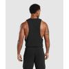 Gymshark Legacy Drop Arm Tank Schwarz A5a2z Bb2j