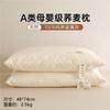 Cotton Cover Buckwheat Hull Pillow Neck Support Sleep Aid Firm Pair Adult Bedding