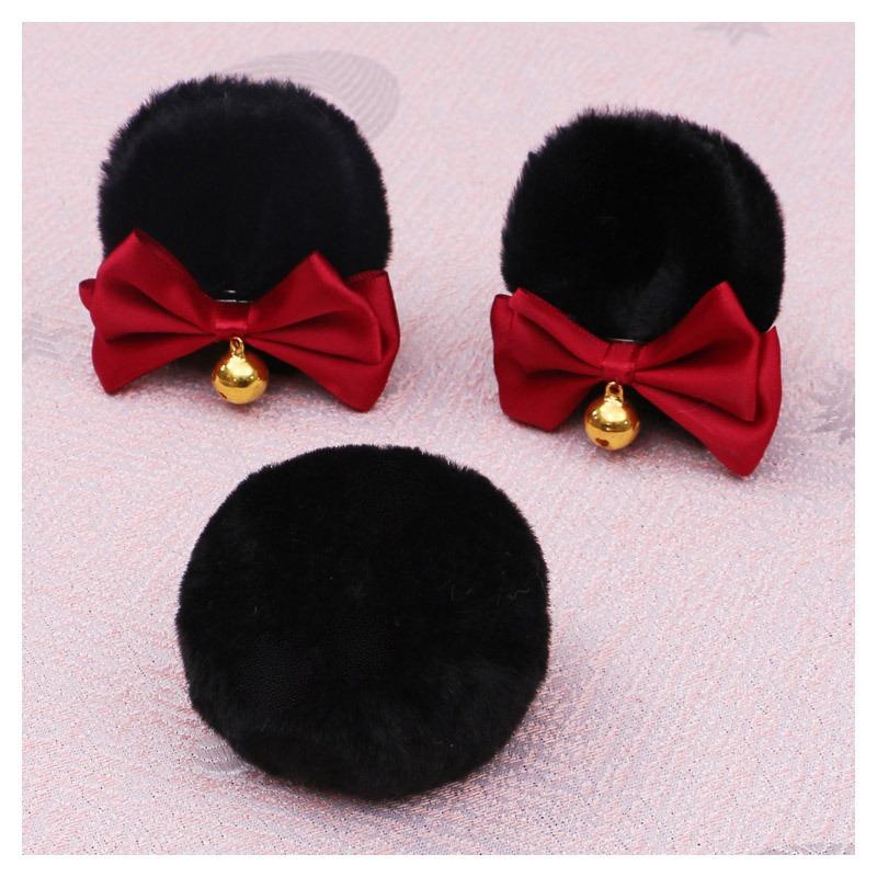 A handmade cute olita hair accessories lo lady edge clip J animal ear hairpin double bow bear ear pair clip