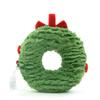 17CM Christmas Wreath Plush Jewelry With Cute Smiling Face Plush Doll Christmas Tree Decoration Home Decoration